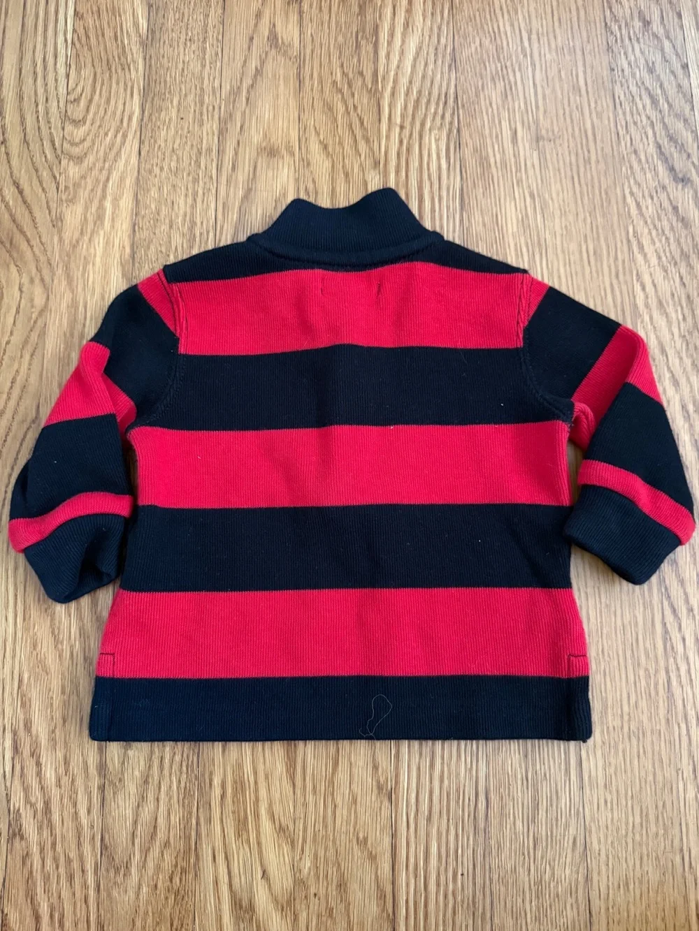 Ralph Lauren preppy stripe boys zip sweater 9 months